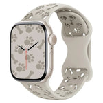 Dây đồng hồ silicone khóa bướm hình xương chân chó, dành cho Apple Watch 46mm / 49mm / 45mm / 44mm, dành cho Apple Watch 42mm / 41mm / 40mm / 38mm