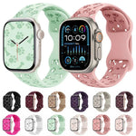 Dây đồng hồ silicone khóa bướm hình xương chân chó, dành cho Apple Watch 46mm / 49mm / 45mm / 44mm, dành cho Apple Watch 42mm / 41mm / 40mm / 38mm