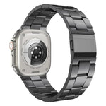 Dây đồng hồ hợp kim titan ba mắt xích khóa Norman, dành cho Apple Watch 46mm / 49mm / 45mm / 44mm