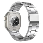 Dây đồng hồ hợp kim titan ba mắt xích khóa Norman, dành cho Apple Watch 46mm / 49mm / 45mm / 44mm