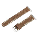 Dây đồng hồ da thật len thêu phong cách cổ điển, dành cho Apple Watch 46mm / 49mm / 45mm / 44mm, dành cho Apple Watch 42mm / 41mm / 40mm / 38mm