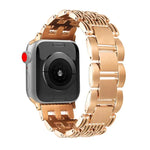Dây đồng hồ thép không gỉ sọc năm hạt, dành cho Apple Watch 46mm / 49mm / 45mm / 44mm, dành cho Apple Watch 42mm / 41mm / 40mm / 38mm