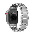 Dây đồng hồ thép không gỉ sọc năm hạt, dành cho Apple Watch 46mm / 49mm / 45mm / 44mm, dành cho Apple Watch 42mm / 41mm / 40mm / 38mm
