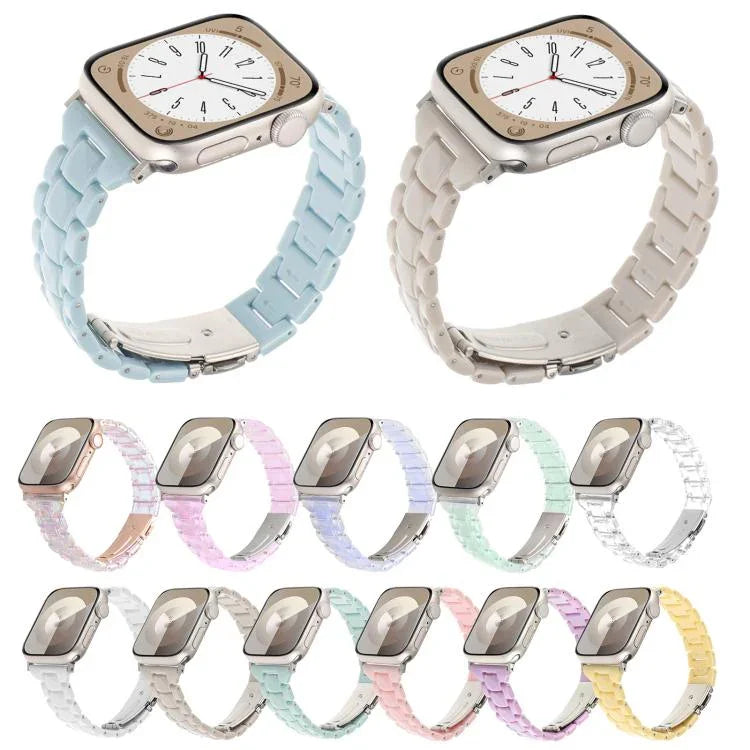 Dây đồng hồ nhựa ba hạt hình thoi eo nhỏ, dành cho Apple Watch 46mm / 49mm / 45mm / 44mm, dành cho Apple Watch 42mm / 41mm / 40mm / 38mm