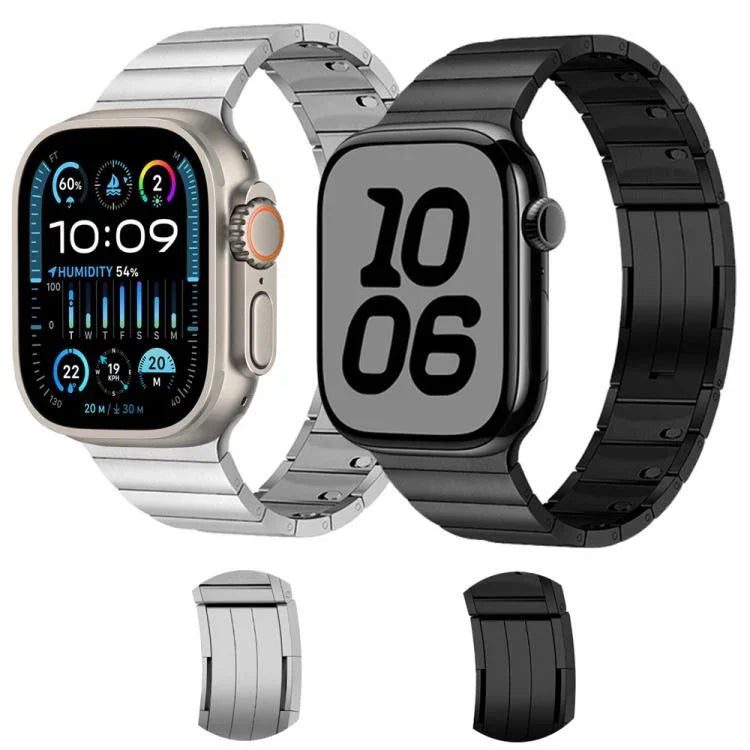 Dây đồng hồ thép không gỉ hạt đơn có thể tháo bên hông, dành cho Apple Watch 46mm / 49mm / 45mm / 44mm, dành cho Apple Watch 42mm / 41mm / 40mm / 38mm