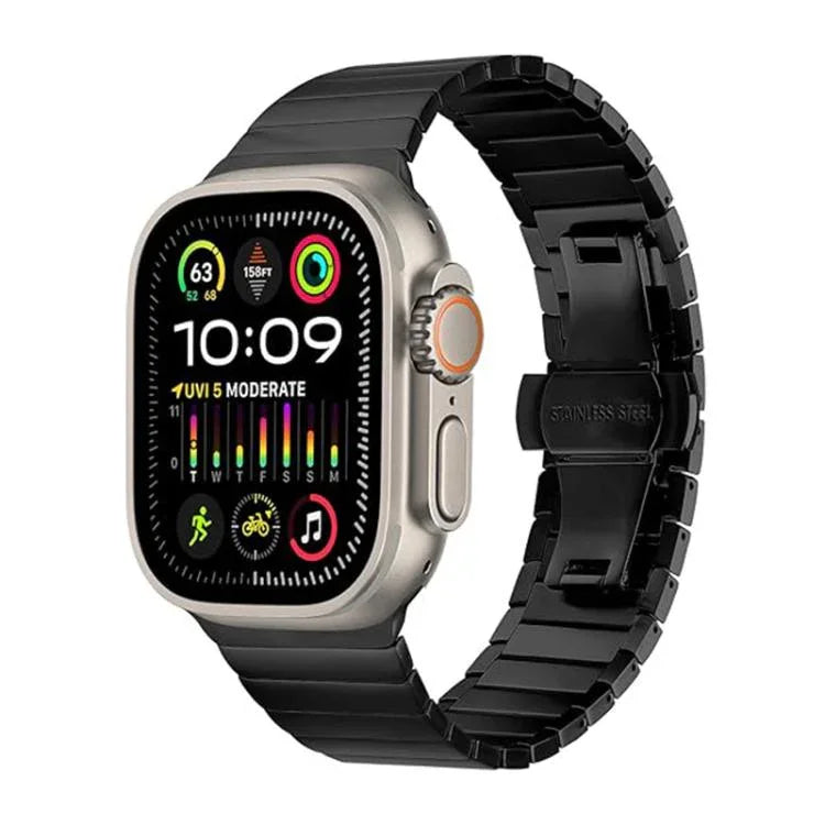 Dây đồng hồ hợp kim titan một hạt khóa bướm, dành cho Apple Watch 46mm / 49mm / 45mm / 44mm