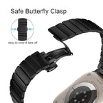 Dây đồng hồ hợp kim titan một hạt khóa bướm, dành cho Apple Watch 46mm / 49mm / 45mm / 44mm