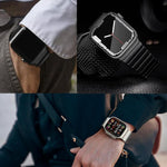 Dây đồng hồ hợp kim titan một hạt khóa bướm, dành cho Apple Watch 46mm / 49mm / 45mm / 44mm