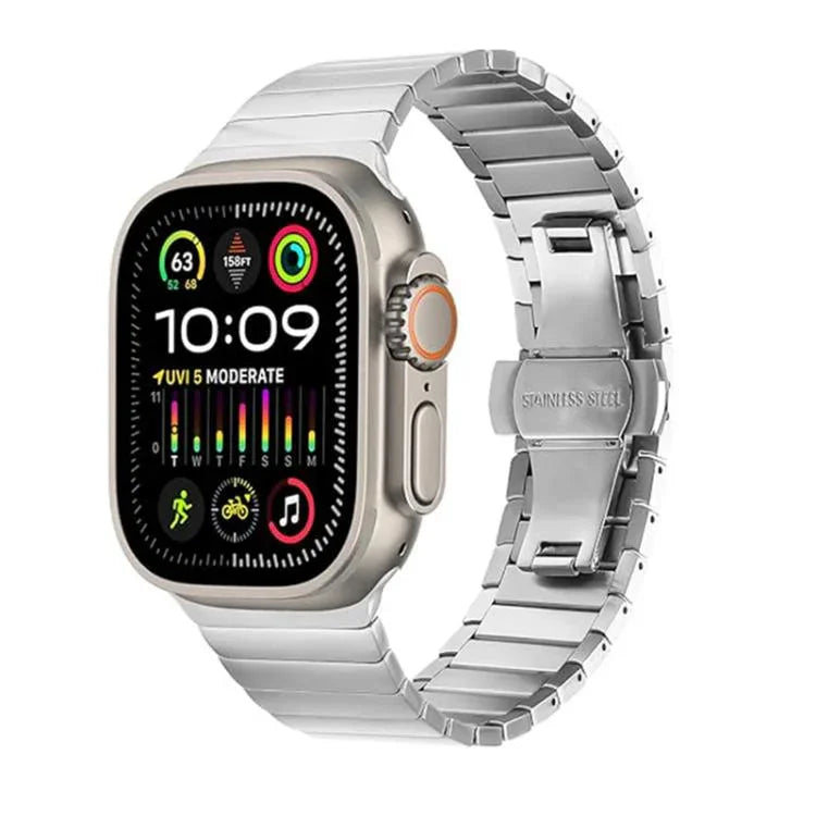 Dây đồng hồ hợp kim titan một hạt khóa bướm, dành cho Apple Watch 46mm / 49mm / 45mm / 44mm