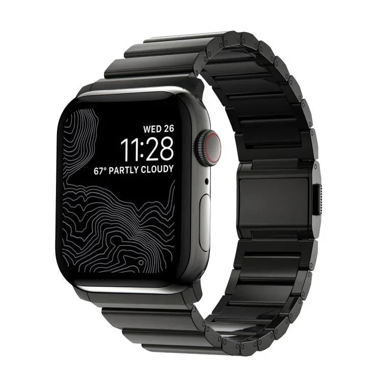 Dây đồng hồ thép không gỉ một hạt khóa Norman, dành cho Apple Watch 46mm / 49mm / 45mm / 44mm