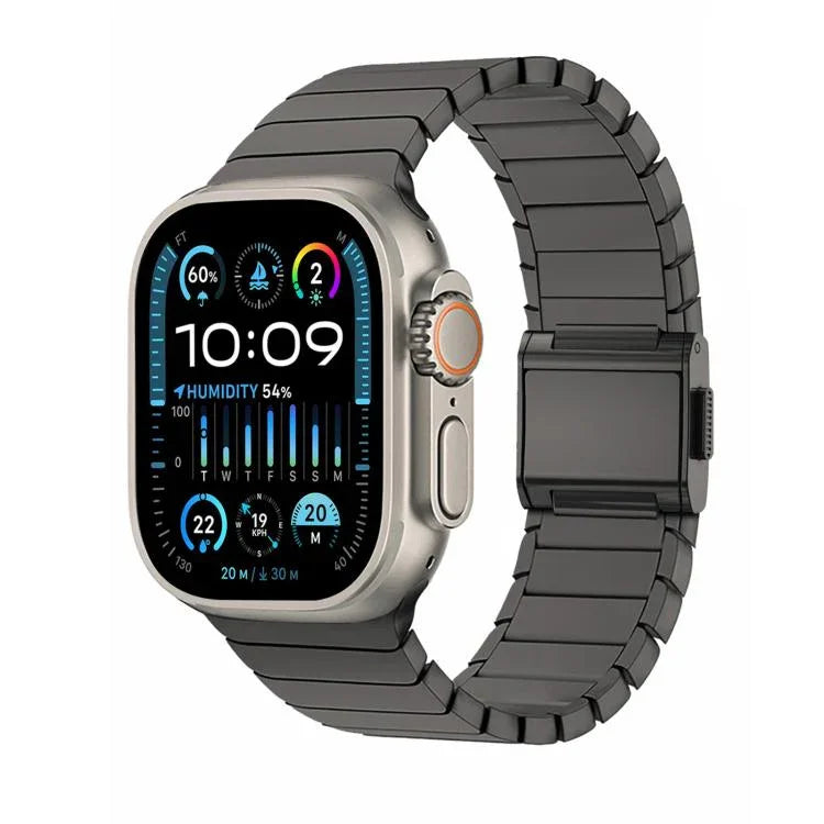 Dây đồng hồ titan nguyên chất khóa Norman tre, dành cho Apple Watch 46mm / 49mm / 45mm / 44mm