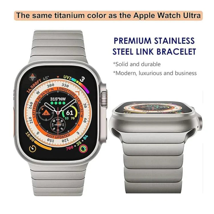 Dây đồng hồ titan nguyên chất khóa Norman tre, dành cho Apple Watch 46mm / 49mm / 45mm / 44mm