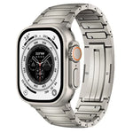 Dây đồng hồ hợp kim titan hình chữ I tích hợp tháo nhanh, dành cho Apple Watch 46mm / 49mm / 45mm / 44mm