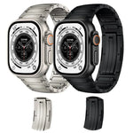 Dây đồng hồ hợp kim titan hình chữ I tích hợp tháo nhanh, dành cho Apple Watch 46mm / 49mm / 45mm / 44mm