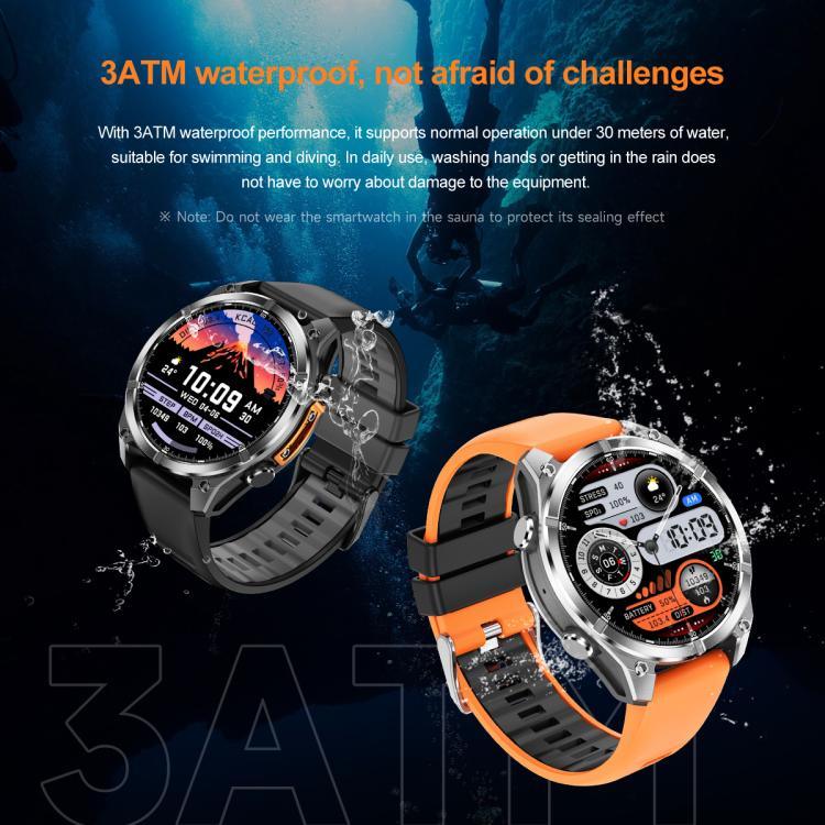 Đồng hồ thông minh thể thao dây silicone màn hình AMOLED 1.43 inch HD300, Hỗ trợ phát hiện oxy trong máu
