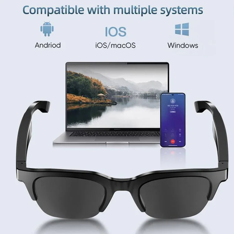 Kính Bluetooth âm thanh thông minh giảm tiếng ồn ENC E60, E60 (Đen), E60 (Trong suốt)