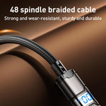 Dây cáp dữ liệu nylon bện REMAX C01-AL 3A USB sang 8 Pin, dài 1,2m, USB sang 8 Pin