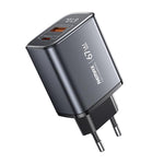 Sạc nhanh REMAX U2-AC 67W USB và Type-C GaN hiển thị kỹ thuật số, phích cắm EU, phích cắm UK