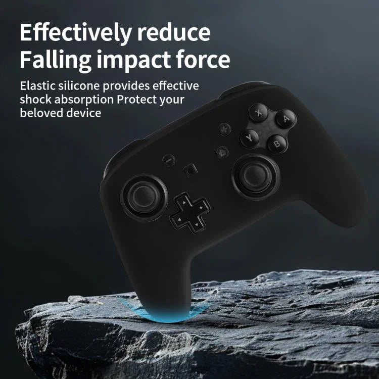 Ốp bảo vệ silicone màu trơn cho tay cầm chơi game, dành cho Nintendo Switch Pro
