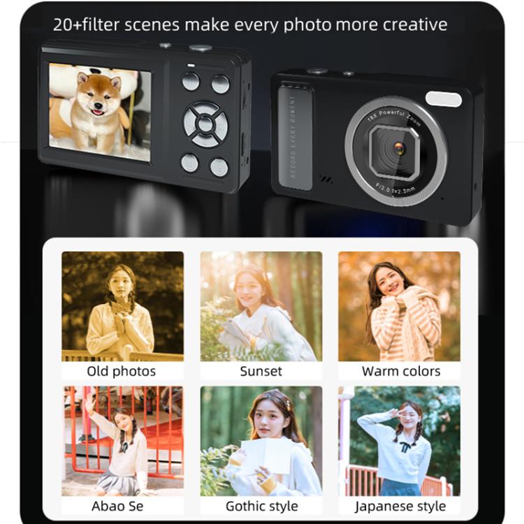 Máy ảnh kỹ thuật số DC15 2.4 inch zoom kỹ thuật số 18X quay video HD 4K, chụp ảnh 64MP