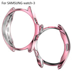 Ốp bảo vệ TPU mạ điện rỗng nửa vỏ, dành cho Samsung Galaxy Watch 3 41mm, dành cho Samsung Galaxy Watch 3 45mm
