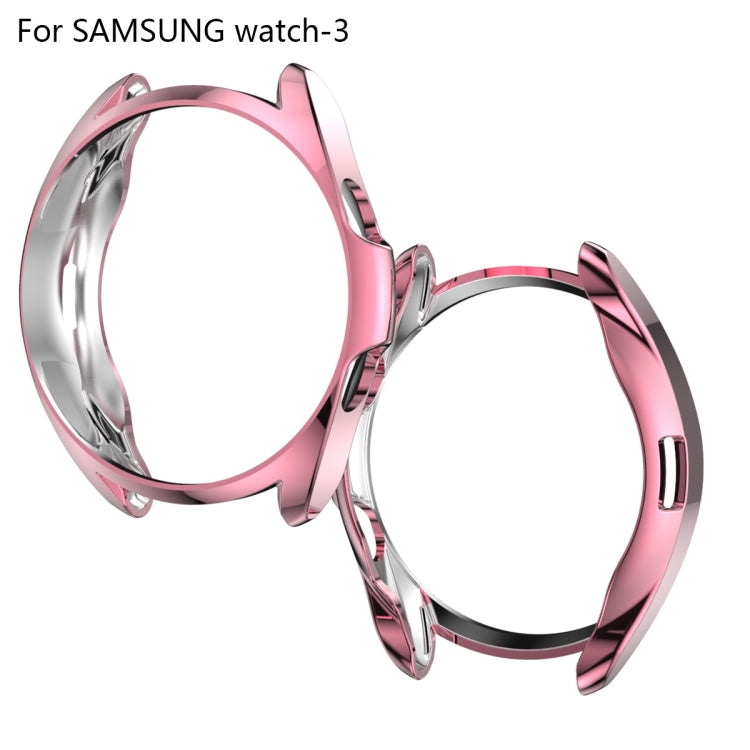 Ốp bảo vệ TPU mạ điện rỗng nửa vỏ, dành cho Samsung Galaxy Watch 3 41mm, dành cho Samsung Galaxy Watch 3 45mm