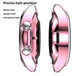 Ốp bảo vệ TPU mạ điện rỗng nửa vỏ, dành cho Samsung Galaxy Watch 3 41mm, dành cho Samsung Galaxy Watch 3 45mm