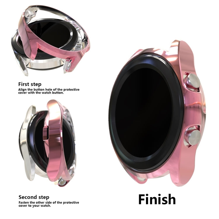 Ốp bảo vệ TPU mạ điện rỗng nửa vỏ, dành cho Samsung Galaxy Watch 3 41mm, dành cho Samsung Galaxy Watch 3 45mm