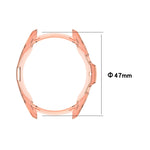 Ốp bảo vệ TPU mạ điện rỗng nửa vỏ, dành cho Samsung Galaxy Watch 3 41mm, dành cho Samsung Galaxy Watch 3 45mm