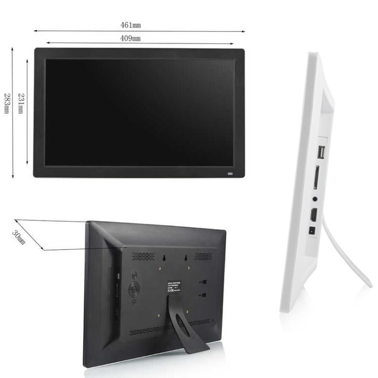 Khung ảnh kỹ thuật số màn hình LED 18.5 inch XCLT1850, phích cắm Mỹ, EU, Anh, Úc