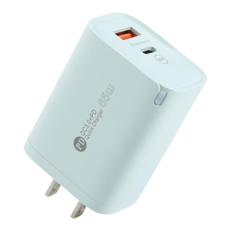 Sạc nhanh AR-PD12 65W QC3.0 USB và USB-C / Type-C PD, phích cắm US, phích cắm US