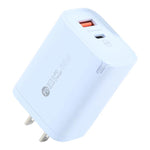 Sạc nhanh AR-PD12 65W QC3.0 USB và USB-C / Type-C PD, phích cắm US, phích cắm US