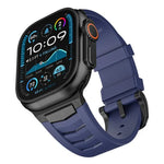 Dây đồng hồ khóa thép không gỉ cao su flo, dành cho Apple Watch Ultra / Ultra 2 49mm
