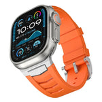 Dây đồng hồ khóa thép không gỉ cao su flo, dành cho Apple Watch Ultra / Ultra 2 49mm