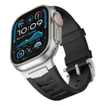 Dây đồng hồ khóa thép không gỉ cao su flo, dành cho Apple Watch Ultra / Ultra 2 49mm