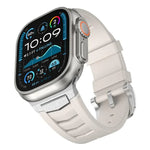 Dây đồng hồ khóa thép không gỉ cao su flo, dành cho Apple Watch Ultra / Ultra 2 49mm