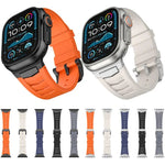 Dây đồng hồ khóa thép không gỉ cao su flo, dành cho Apple Watch Ultra / Ultra 2 49mm