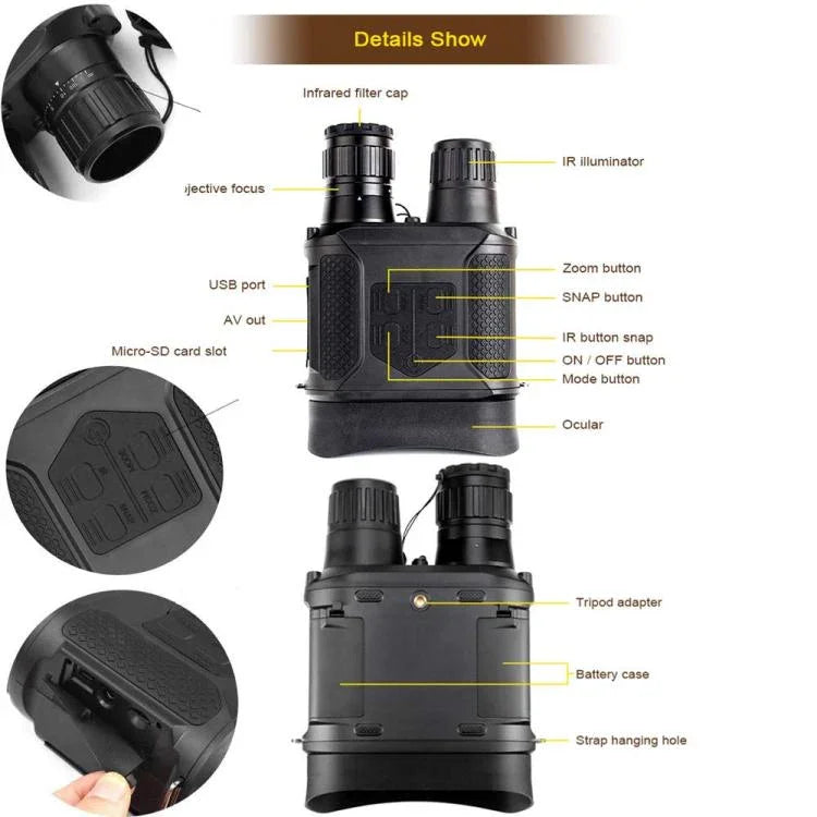 NVG400PRO 3 inch LCD Screen Binocular Digital Night Vision Device