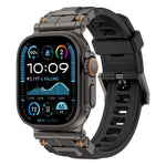 Dây đồng hồ silicone đầu nối hợp kim, Dành cho Apple Watch 46mm / 49mm / 45mm / 44mm