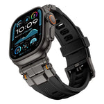 Dây đồng hồ silicone đầu nối hợp kim, Dành cho Apple Watch 46mm / 49mm / 45mm / 44mm