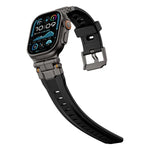 Dây đồng hồ silicone đầu nối hợp kim, Dành cho Apple Watch 46mm / 49mm / 45mm / 44mm