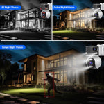 Camera Dome PTZ Góc Rộng Siêu Rộng Đa Ống Kính 8MP HD SriHome SH055B, SH055B