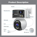 Camera Dome PTZ Góc Rộng Siêu Rộng Đa Ống Kính 8MP HD SriHome SH055B, SH055B