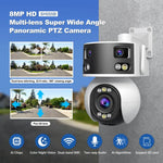 Camera Dome PTZ Góc Rộng Siêu Rộng Đa Ống Kính 8MP HD SriHome SH055B, SH055B