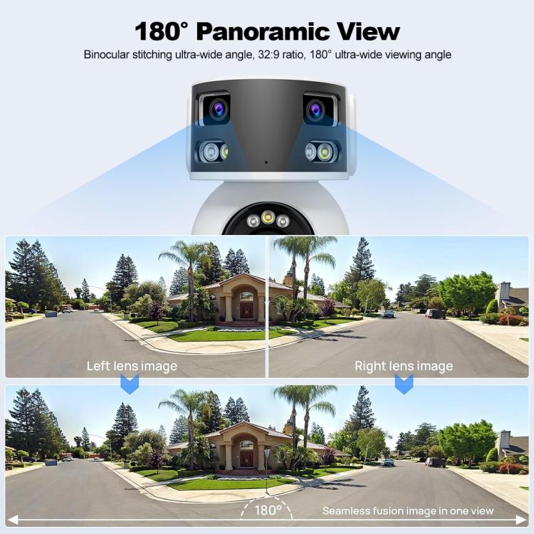 Camera Dome PTZ Góc Rộng Siêu Rộng Đa Ống Kính 8MP HD SriHome SH055B, SH055B