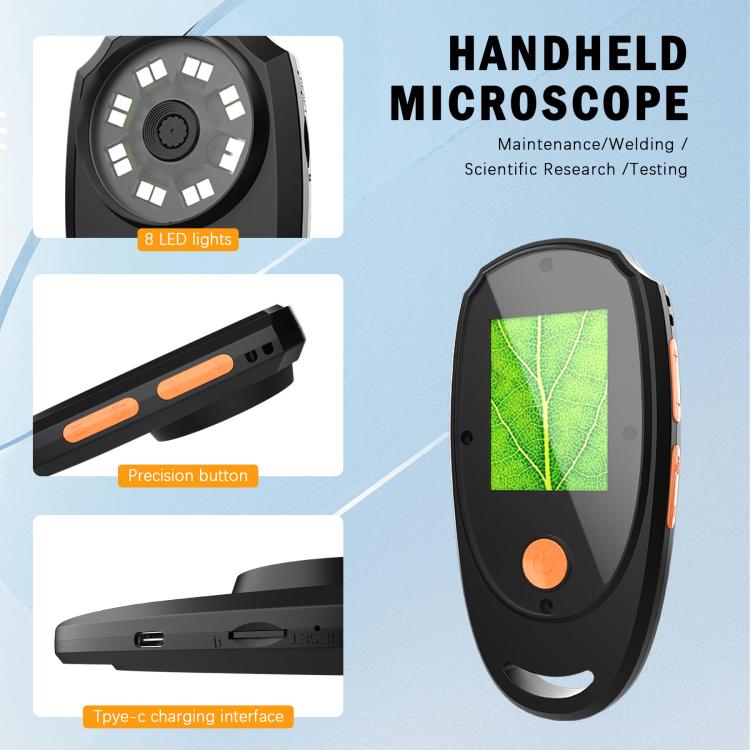 Kính hiển vi kỹ thuật số cầm tay CPL-05-0011 màn hình HD 2 inch 2MP phóng đại 500X, CPL-05-0011