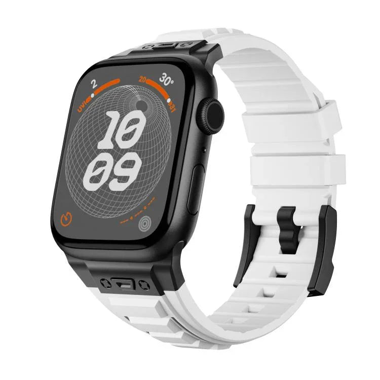 Dây đồng hồ silicone giáp co giãn cao Kalebol, Dành cho Apple Watch 46mm / 49mm / 45mm / 44mm