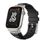 Dây đồng hồ silicone giáp co giãn cao Kalebol, Dành cho Apple Watch 46mm / 49mm / 45mm / 44mm