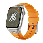 Dây đồng hồ silicone giáp co giãn cao Kalebol, Dành cho Apple Watch 46mm / 49mm / 45mm / 44mm