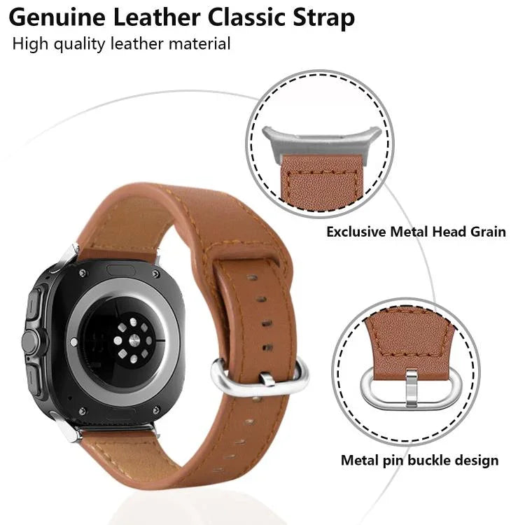 Dây đồng hồ da thật Kalebol, Dành cho Samsung Galaxy Watch Ultra 47mm / Ultra 2025